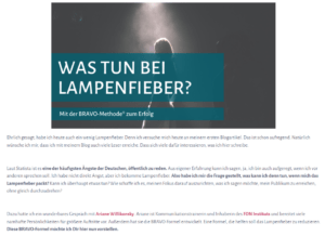 Screenshot vom BLogartikel