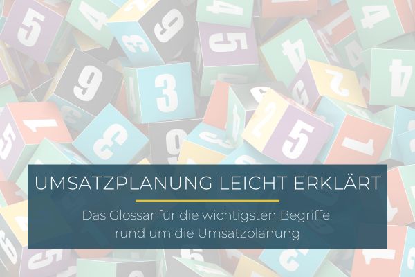 Umsatzplanung leicht erklärt: Das Glossar für die wichtigsten Begriffe rund um die Umsatzplanung