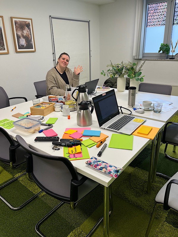 Jessica Kaluza bei der Arbeit